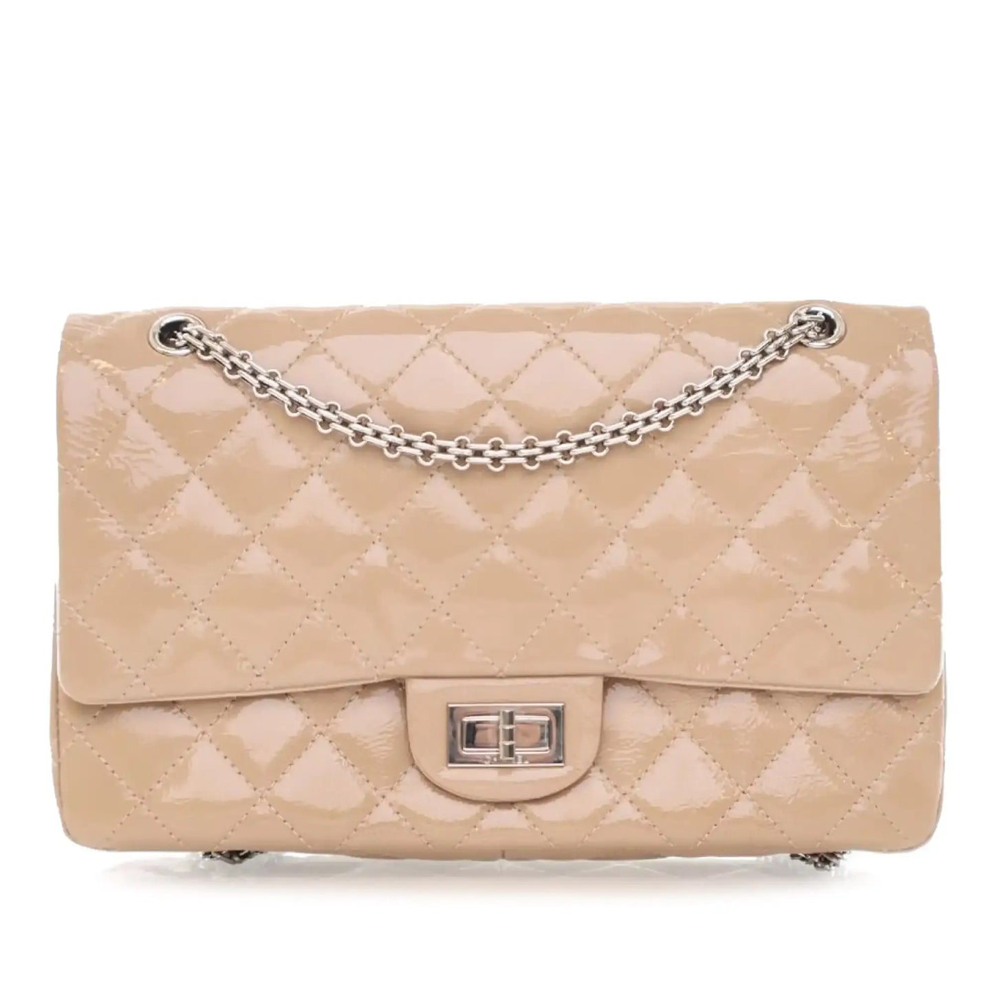 Chanel Reissue 2.55 Quilted Patent Double Flap 227