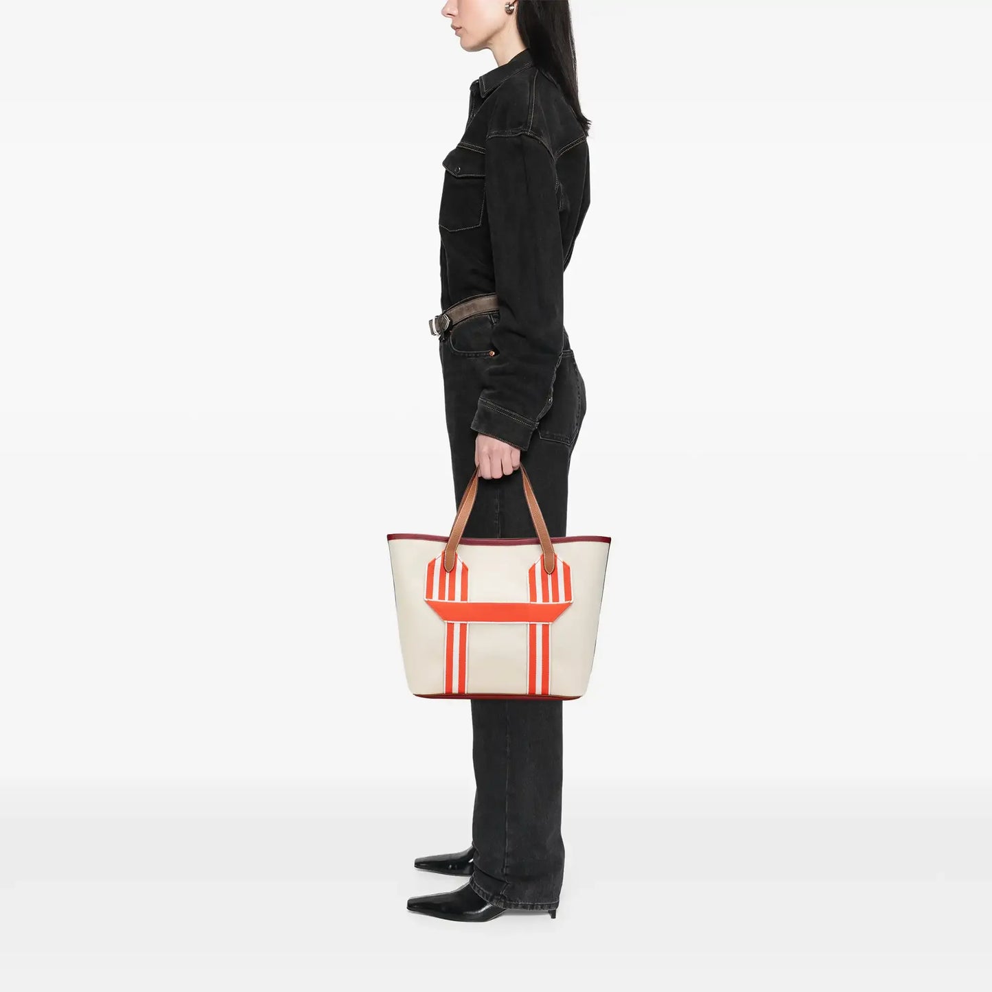 Hermès Toile and Clemence Pursangle Tote