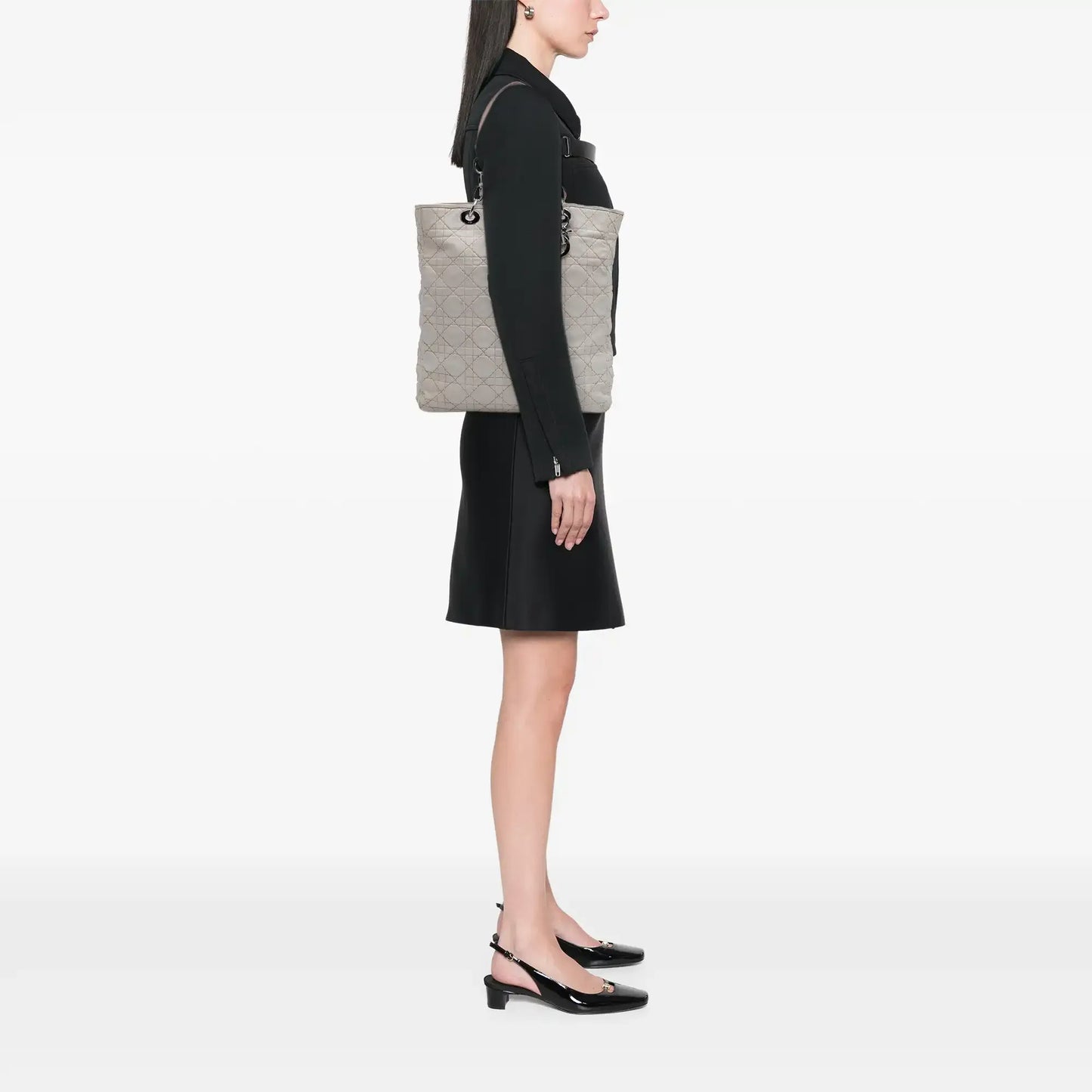 Dior Lambskin Cannage Lady Dior Soft Shopping Tote