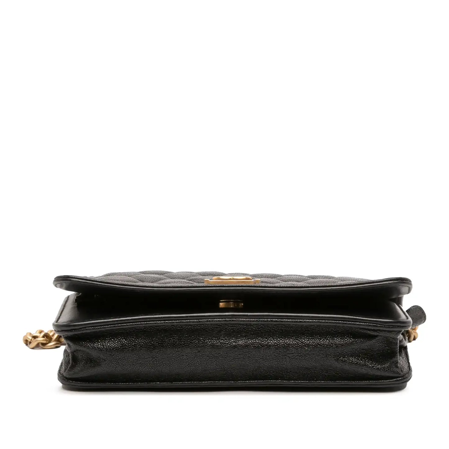 Chanel Quilted Caviar Boy Wallet on Chain