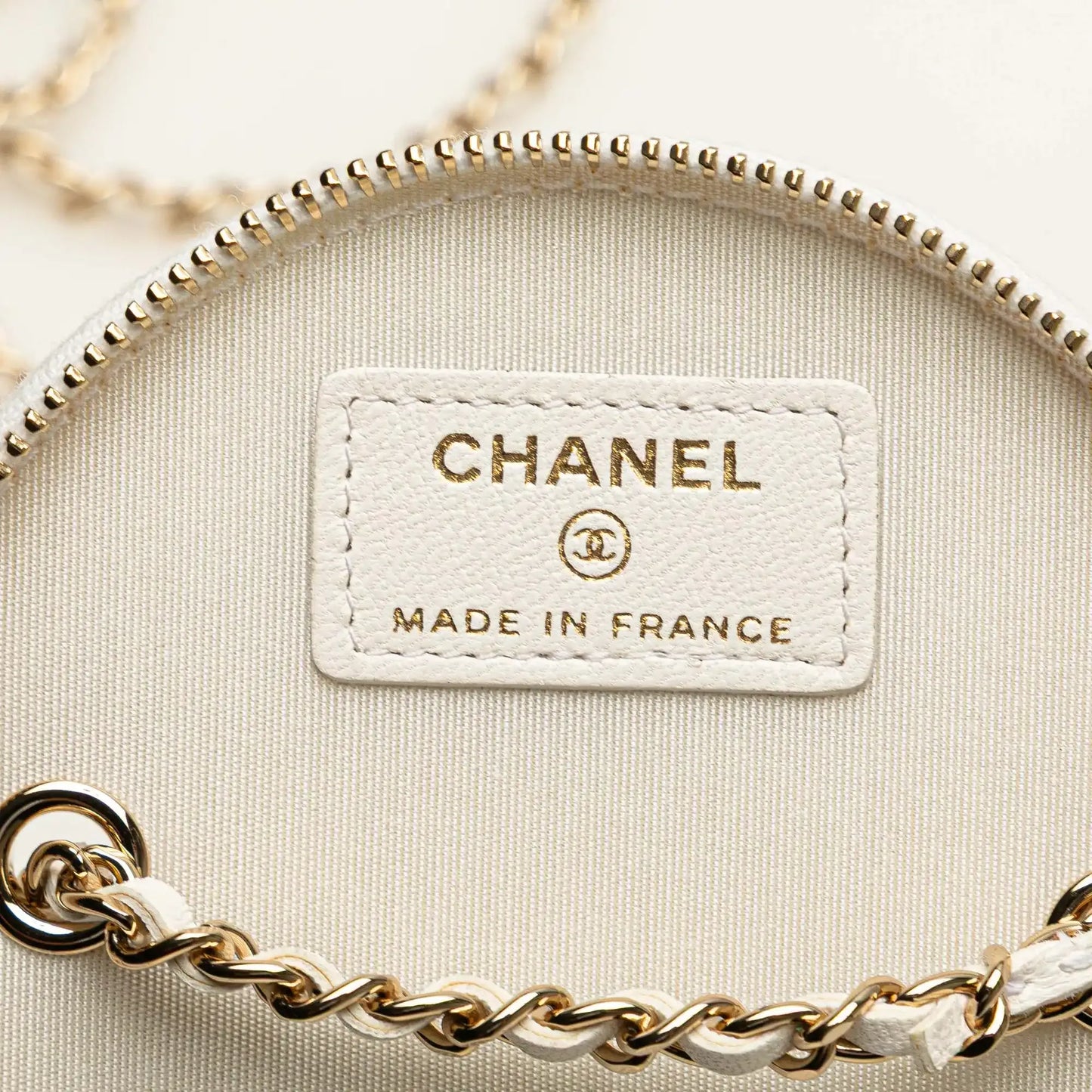 Chanel Quilted Lambskin Leather Chain and Charm Vanity Case