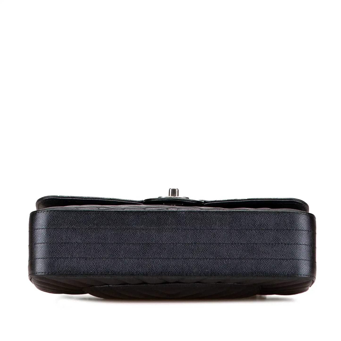 Chanel Medium Classic Chevron Caviar Double Flap