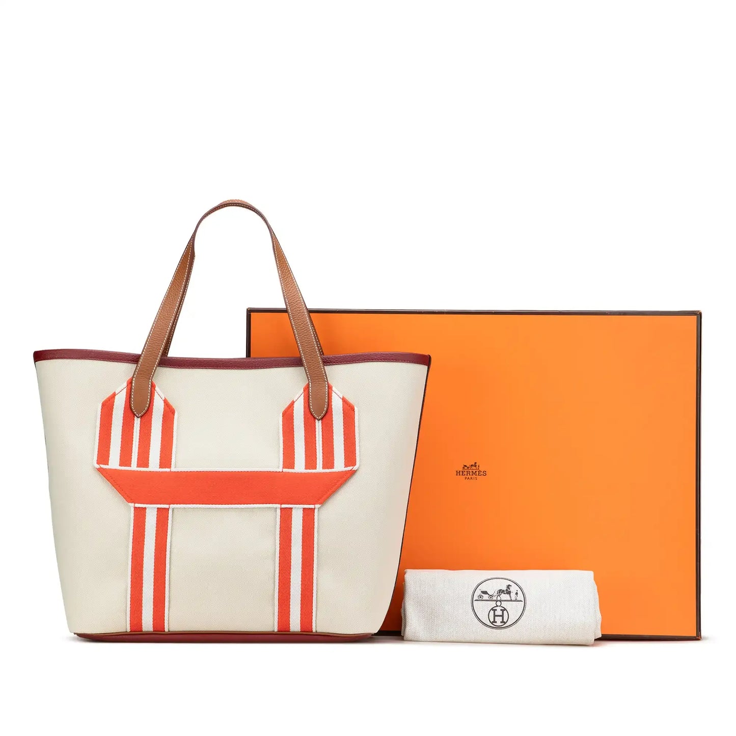 Hermès Toile and Clemence Pursangle Tote