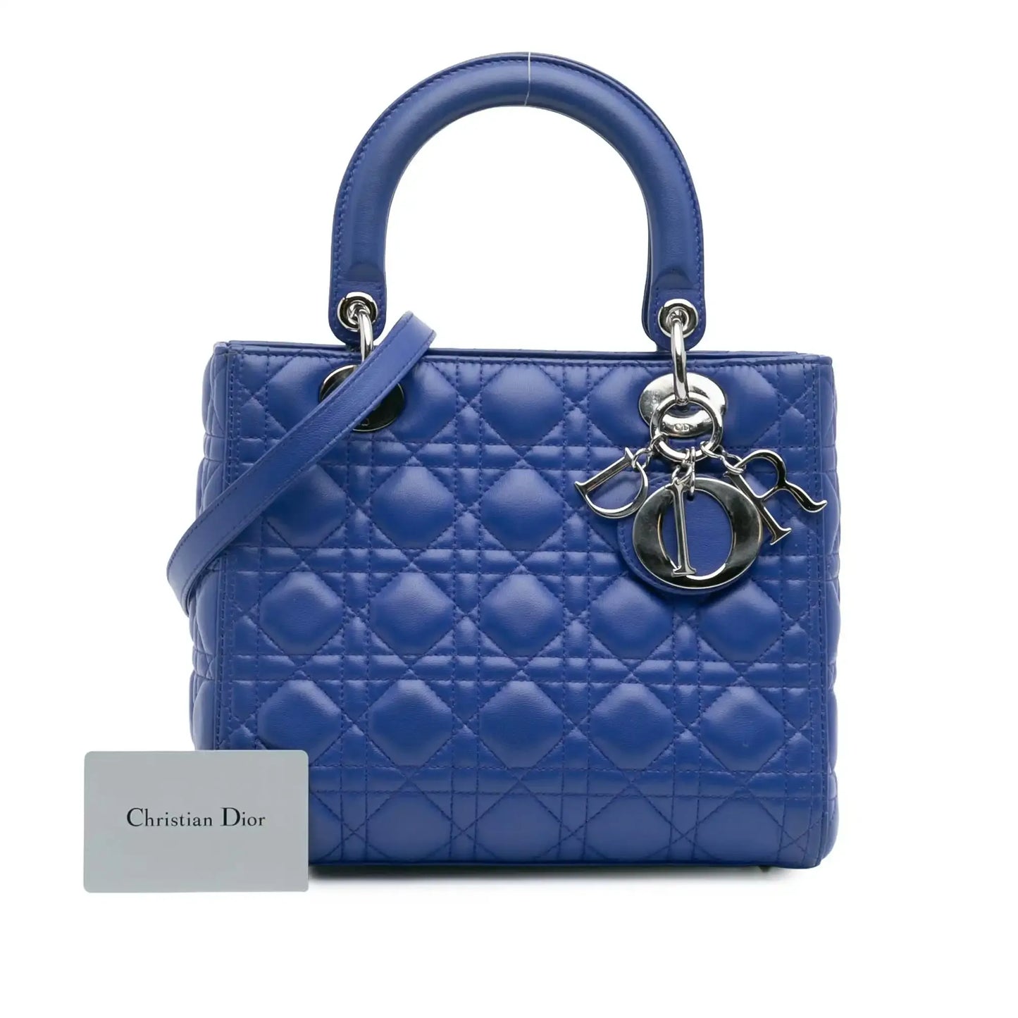 Dior Medium Lambskin Cannage Lady Dior