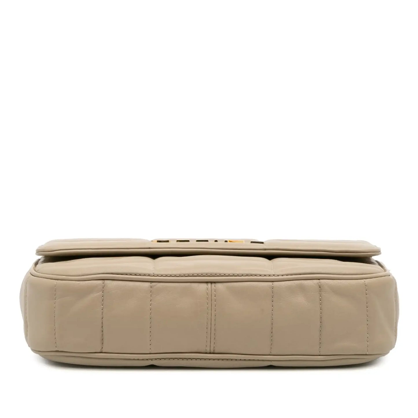 Celine Matelasse Goatskin Monochrome Chain Shoulder Bag