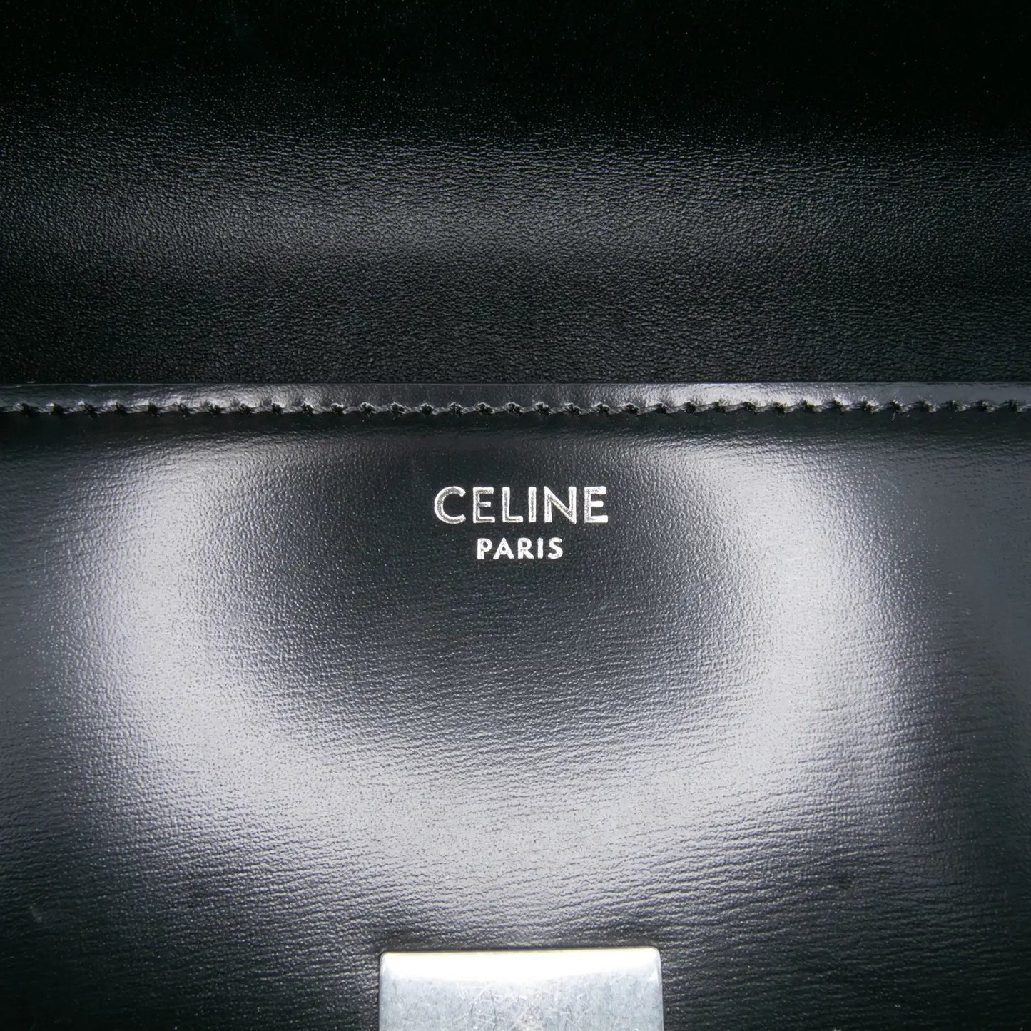 Celine Shiny Calfskin Claude Chain Shoulder Bag