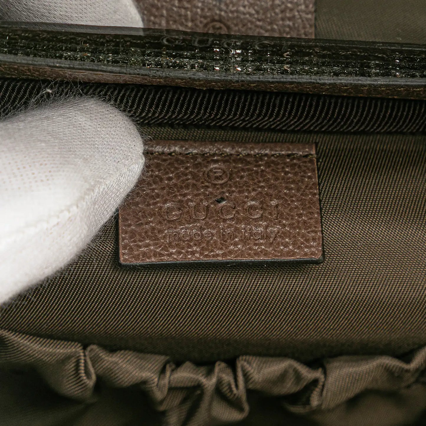 Gucci GG Supreme Web Ophidia Vanity Bag