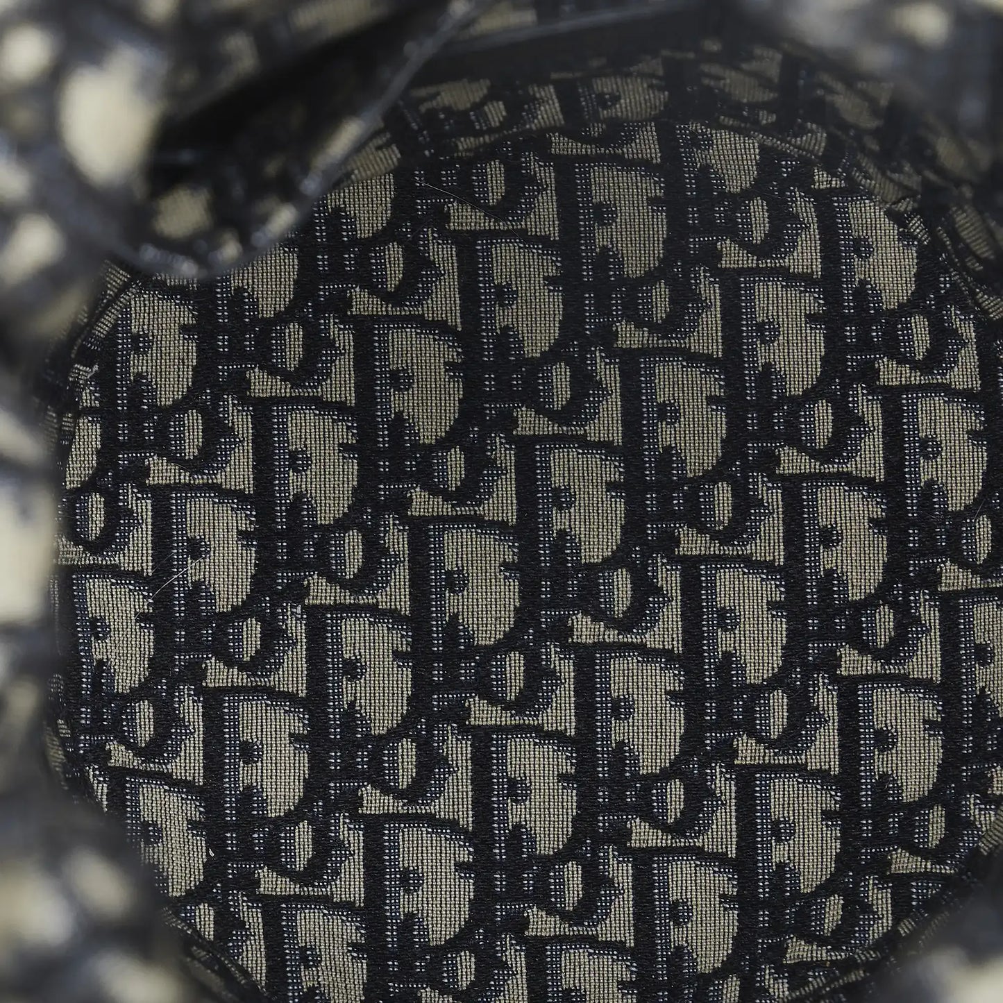 Dior Oblique Wicker Bucket Bag