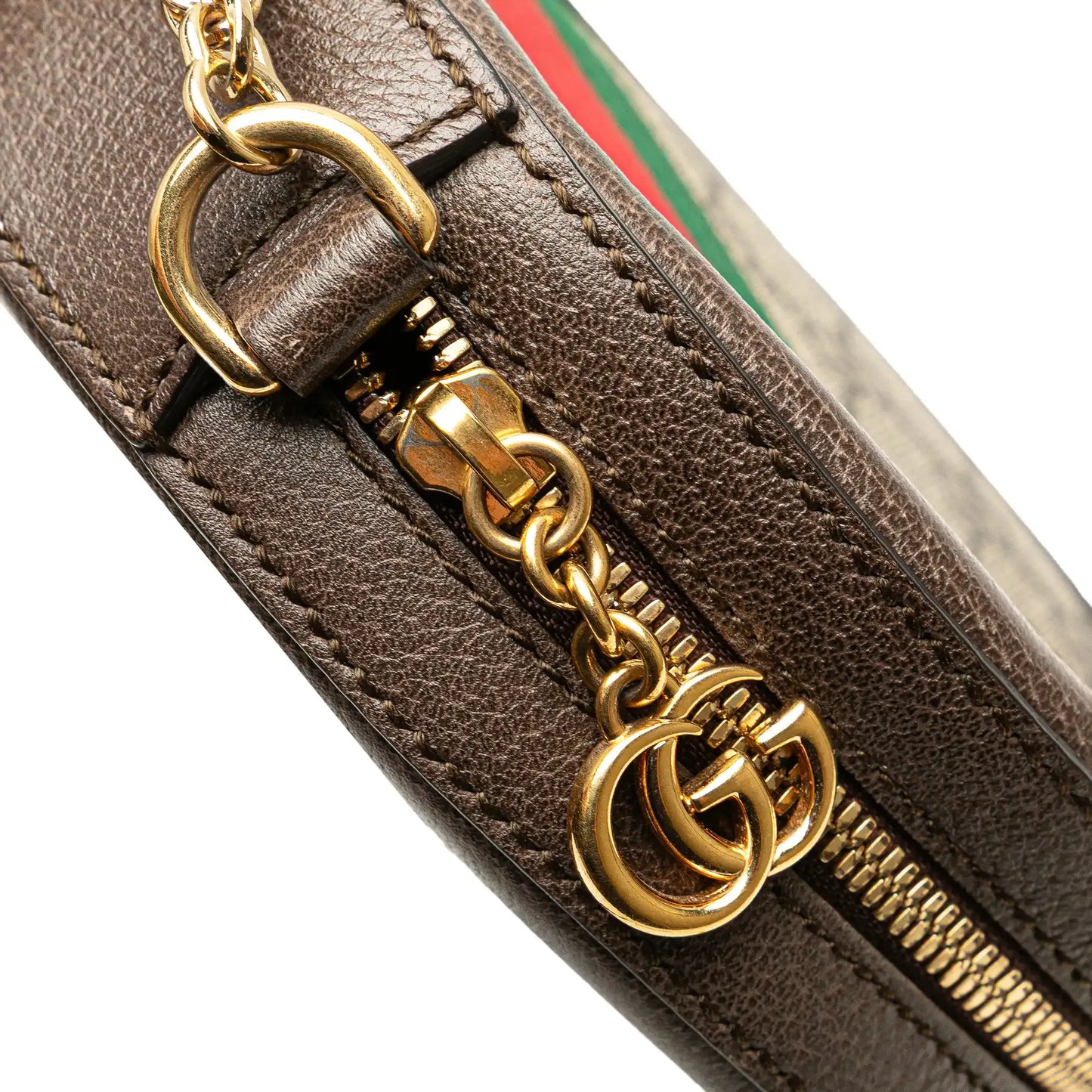 Gucci Mini GG Supreme Round Ophidia Crossbody