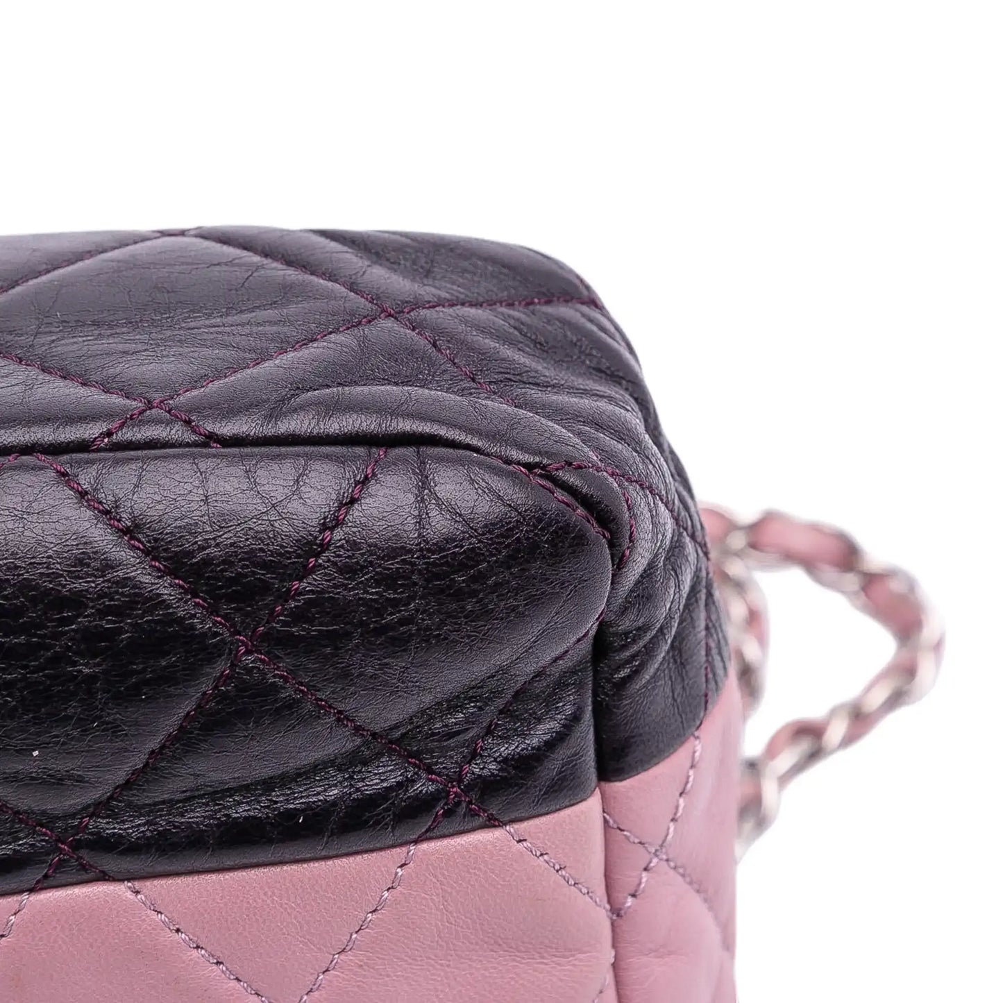 Chanel Medium Bicolor Lambskin and Calfskin CC Chain Flap