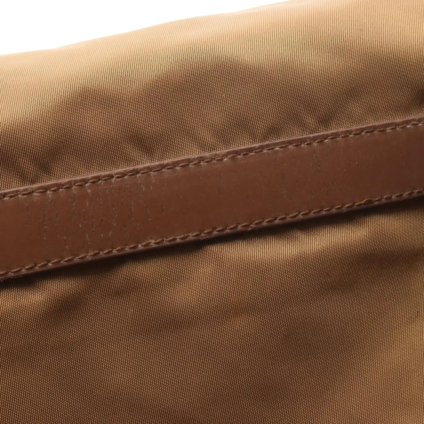 Prada Tessuto Zip Double Buckle Messenger Bag