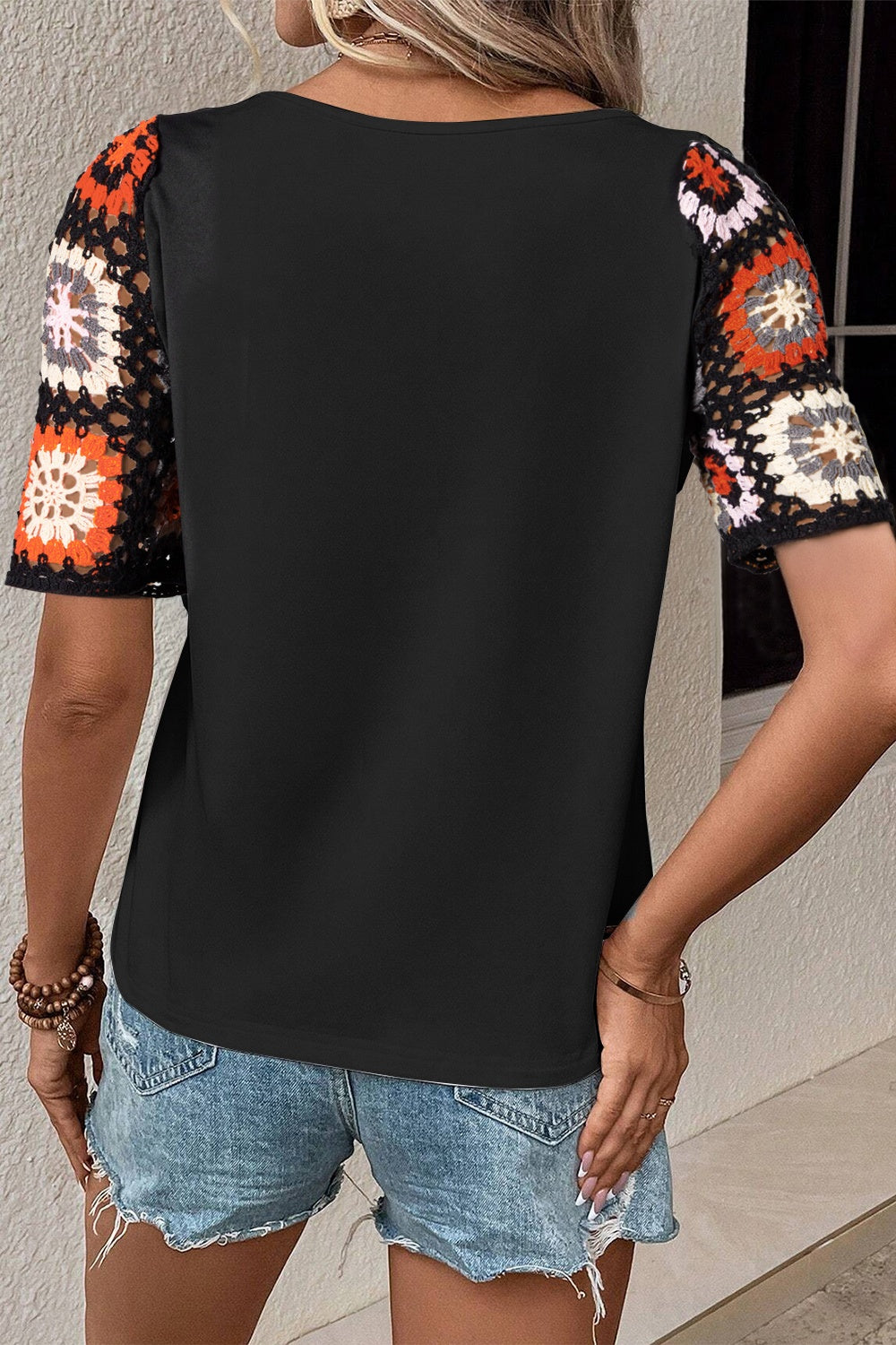 She Wears Glory™ — Set Apart in Simplicity Geometric Blouse - She Wears Glory Beverly Hills