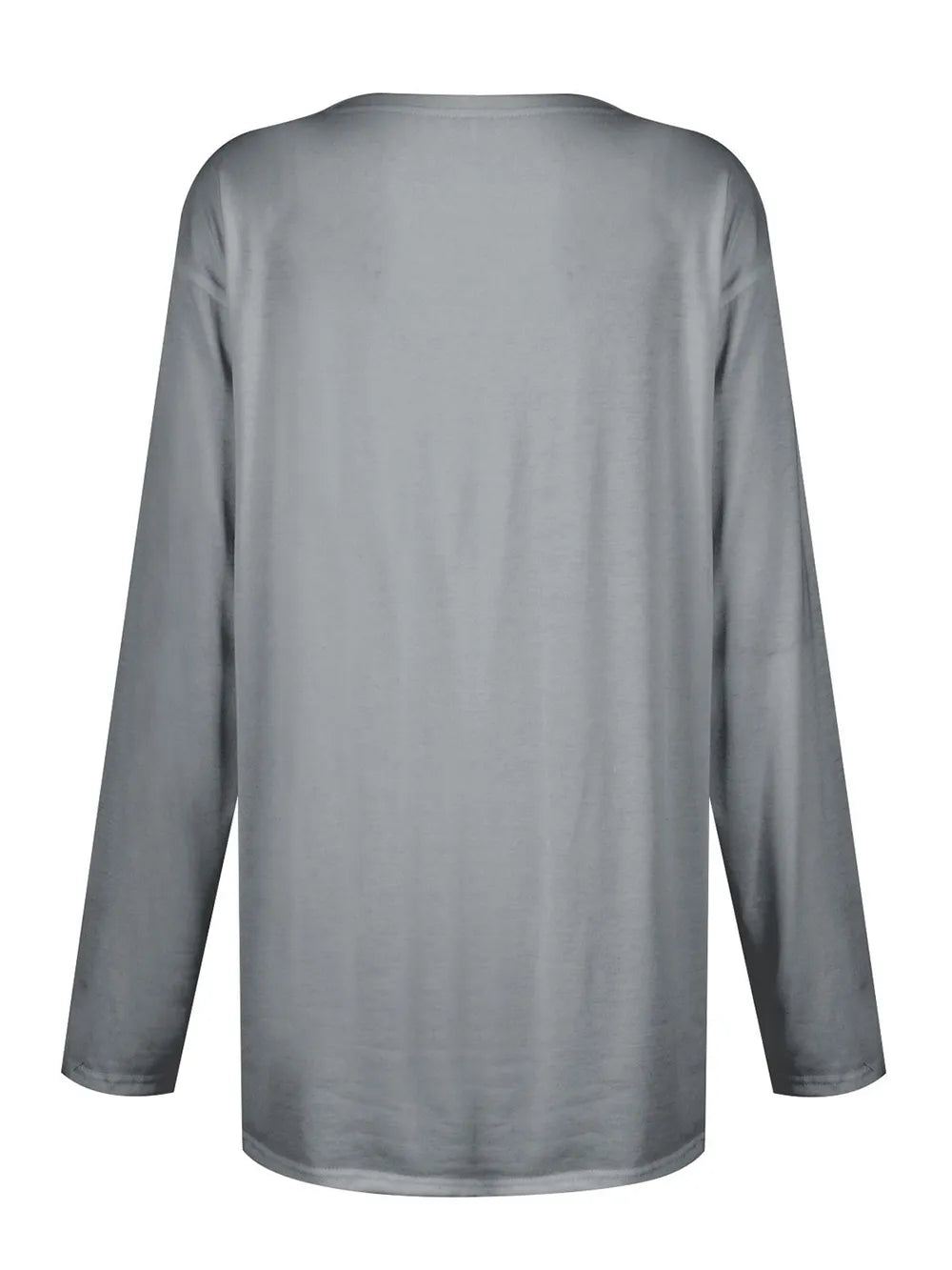 She Wears Glory™ Full Size Pocketed Round Neck Long Sleeve T-Shirt - She Wears Glory Beverly Hills