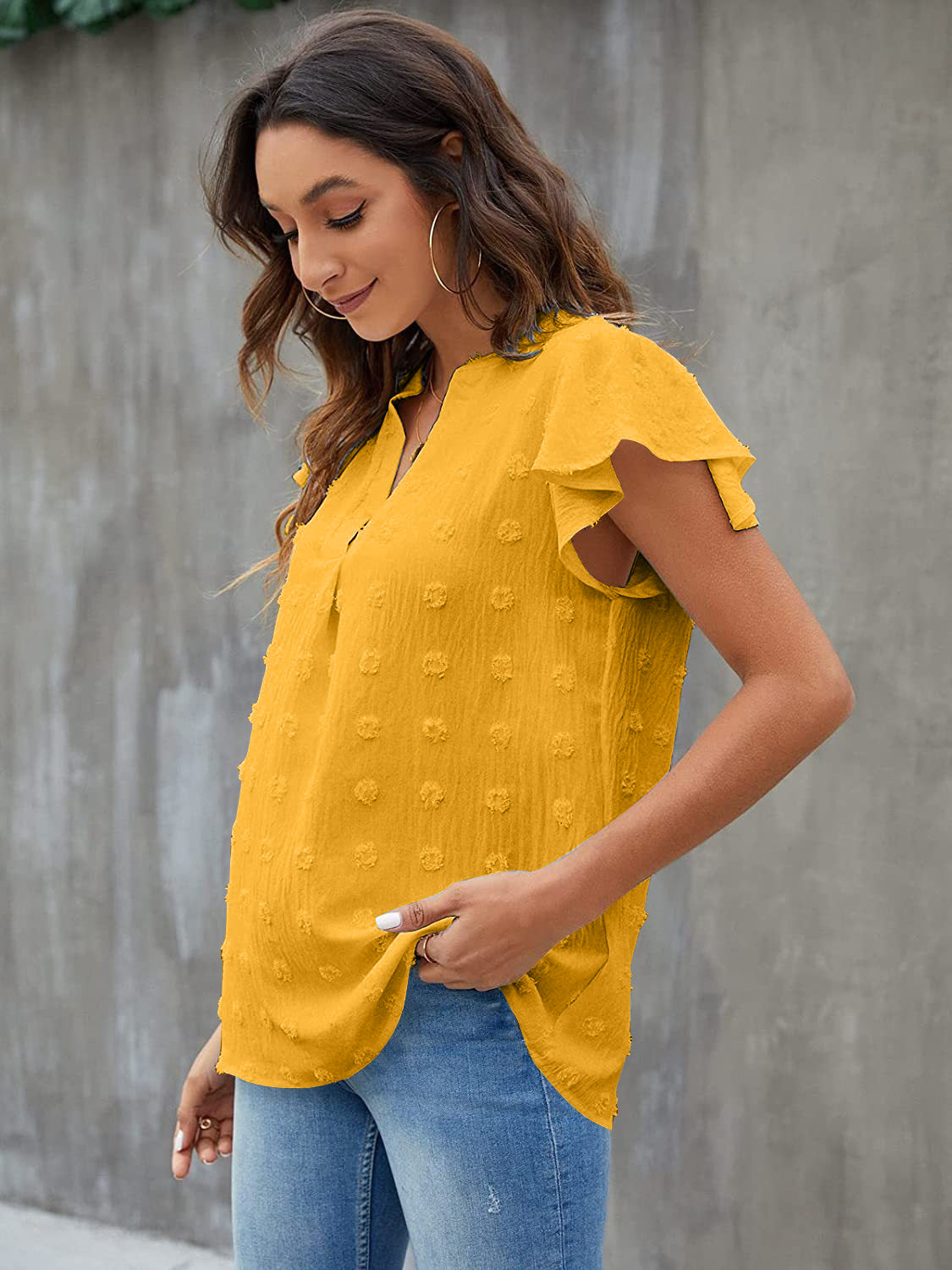 She Wears Glory™ — Anointed in Whispers Swiss Dot Blouse - She Wears Glory Beverly Hills