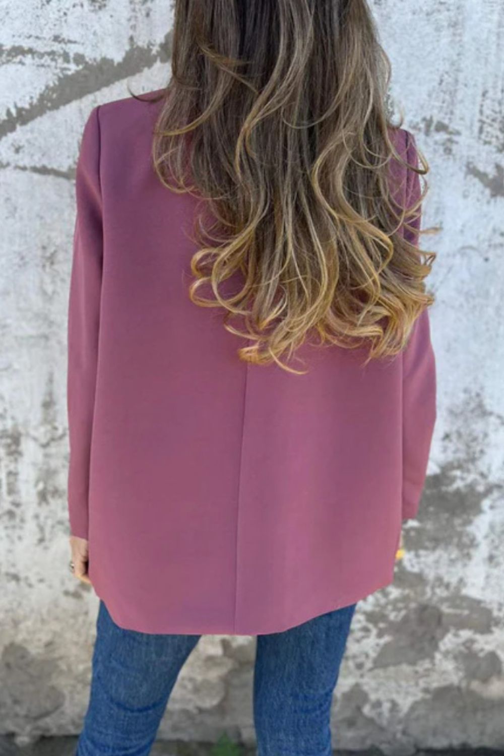 She Wears Glory “Mantled with Grace” Full-Length Collared Blaze - She Wears Glory Beverly Hills
