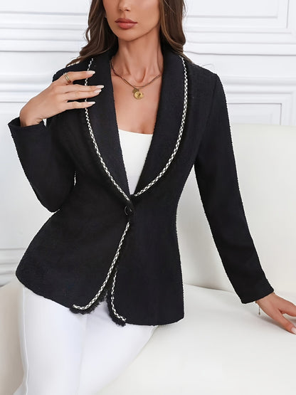 She Wears Glory “Cloaked in Confidence” Lapel Blazerr - She Wears Glory Beverly Hills