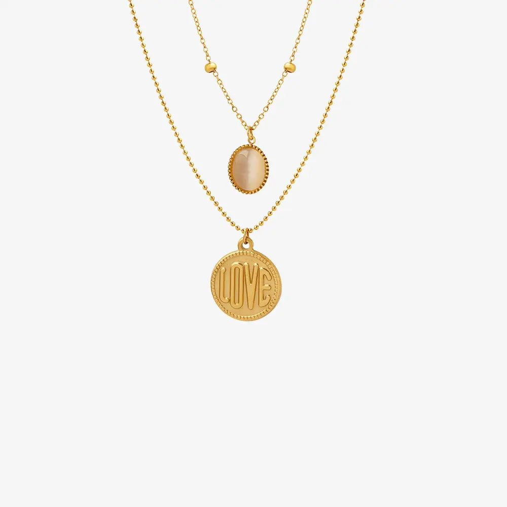 She Wears Glory™ Layers of Favor Double Necklace - She Wears Glory Beverly Hills