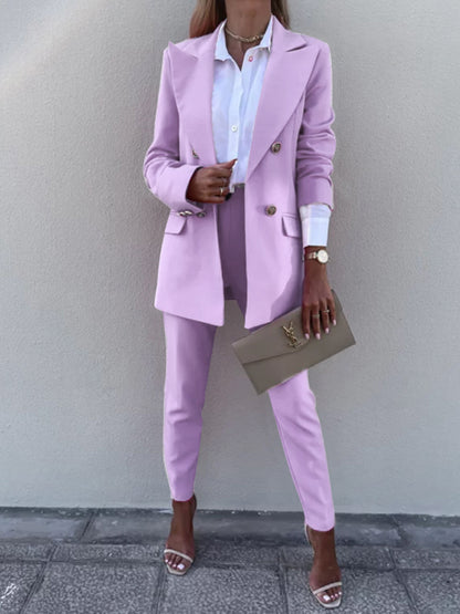 She Wears Glory “Governed by Grace” Two-Piece Blazer & Pants Set - She Wears Glory Beverly Hills