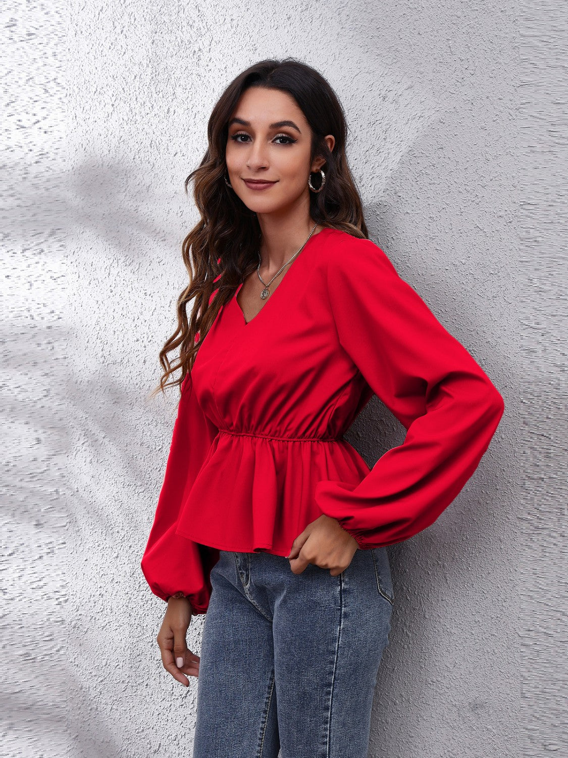 She Wears Glory™ — Crowned in Grace Peplum Blouse - She Wears Glory Beverly Hills