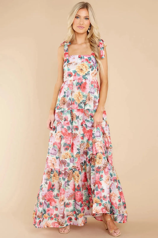 She Wears Glory™ Eve Garden Majesty Maxi Dress in Wildflower Grace - She Wears Glory Beverly Hills