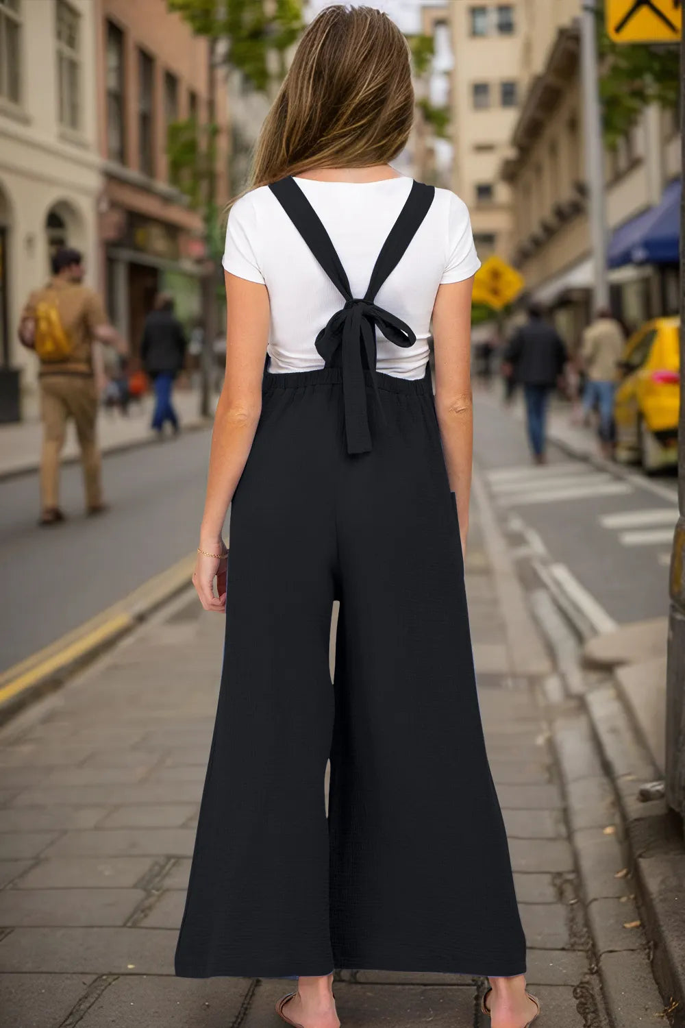 She Wears Glory “Rahab Reclaimed” Wide Leg Pocketed Overalls - She Wears Glory Beverly Hills