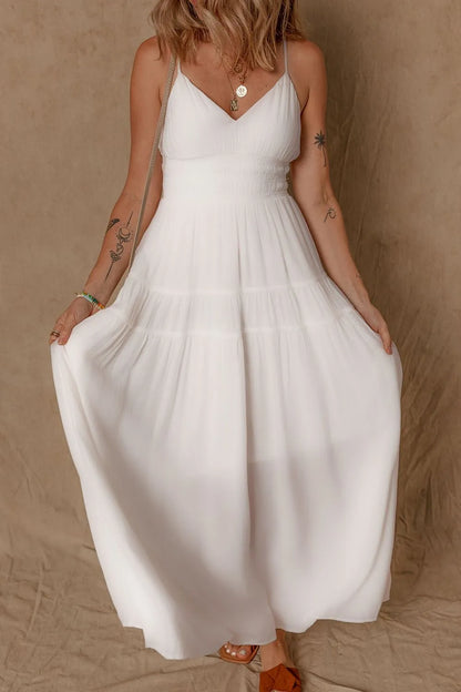 She Wears Glory™ High Waist Cami Dress – Light in Form, Rooted in Grace - She Wears Glory Beverly Hills