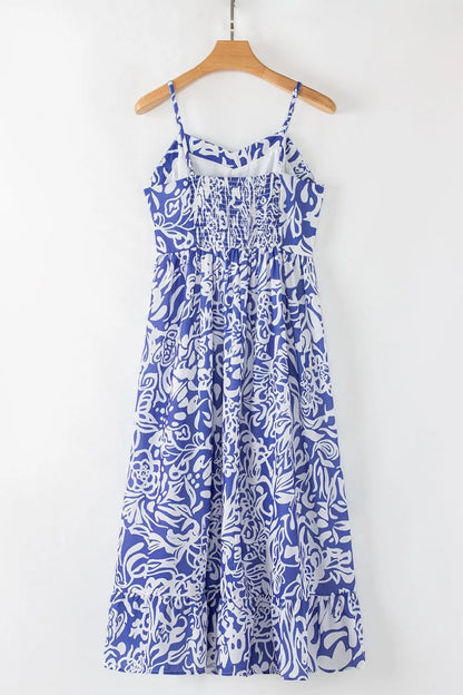 She Wears Glory “Hannah” Floral High Waist Dress - She Wears Glory Beverly Hills