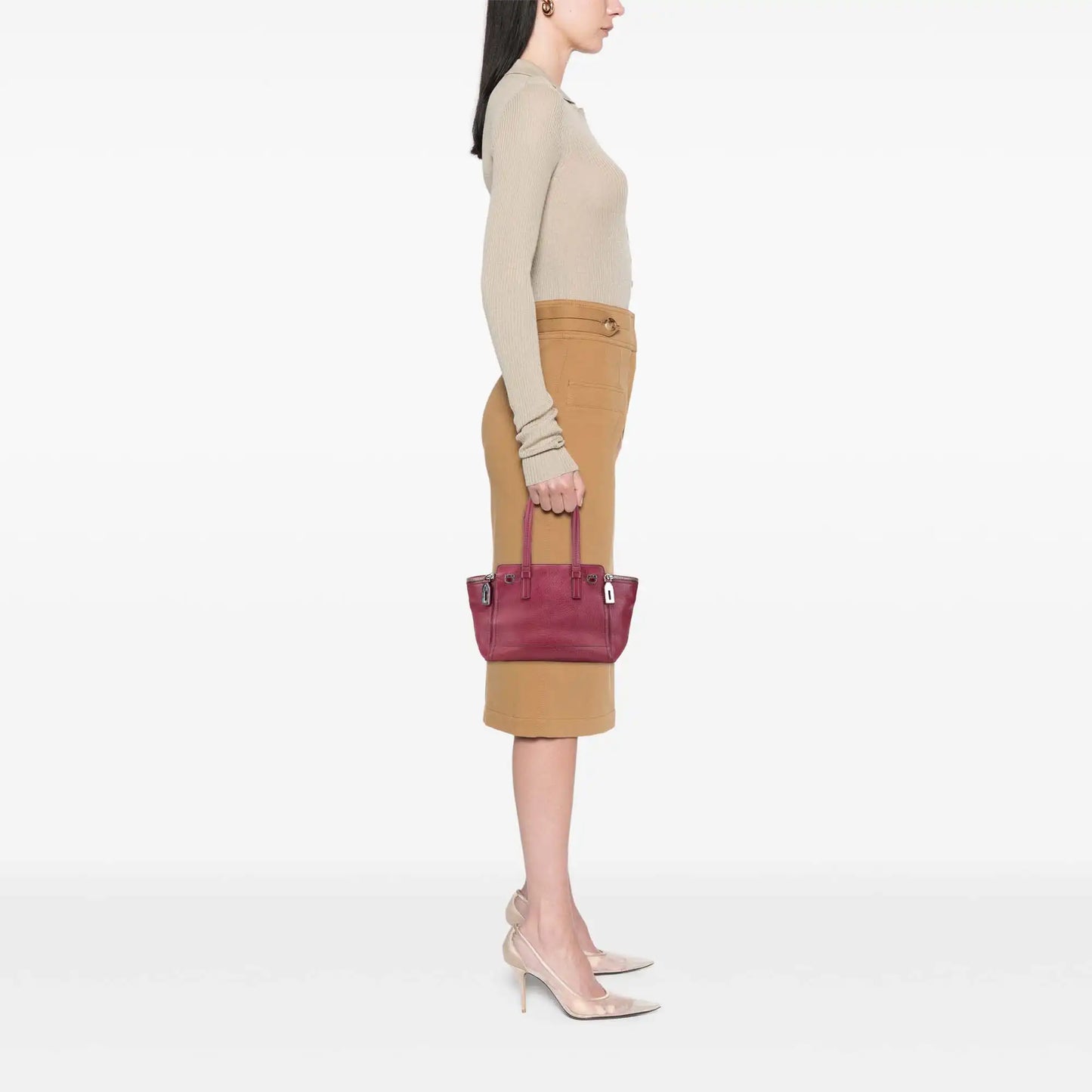Ferragamo Leather Verve Tote