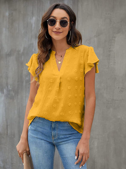 She Wears Glory™ — Anointed in Whispers Swiss Dot Blouse - She Wears Glory Beverly Hills