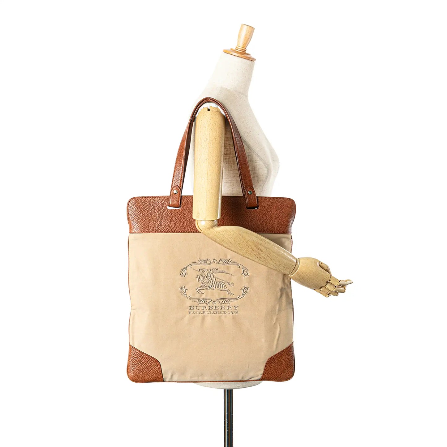 Burberry Canvas Stowell Roll Up Tote