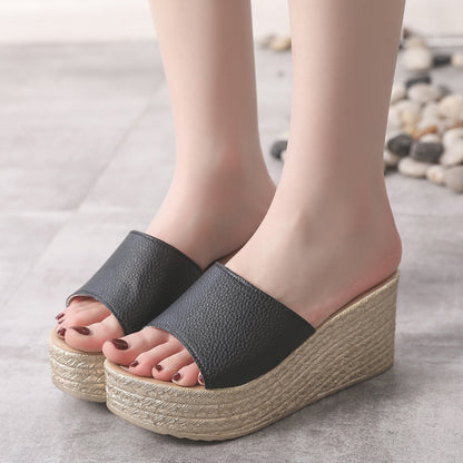 She Wears Glory™ — Ruth’s Revelation PU Leather Open Toe Sandals - She Wears Glory Beverly Hills