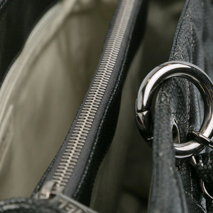 Chanel Metallic Caviar Grand Shopping Tote