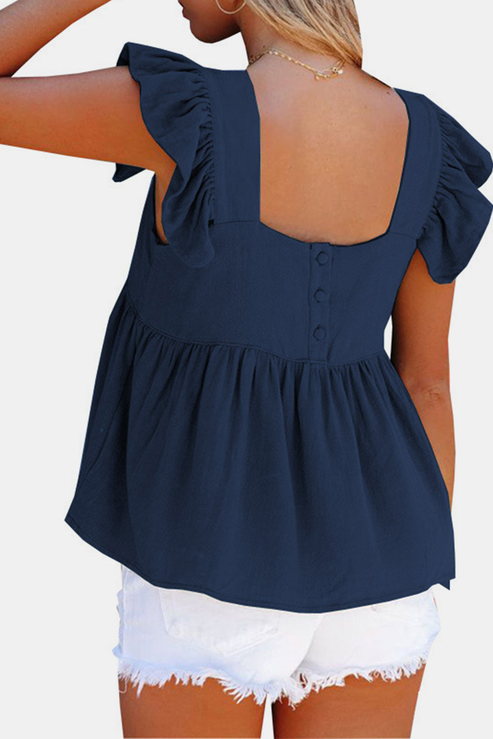 She Wears Glory™ — Crowned in Grace Ruffle Blouse - She Wears Glory Beverly Hills
