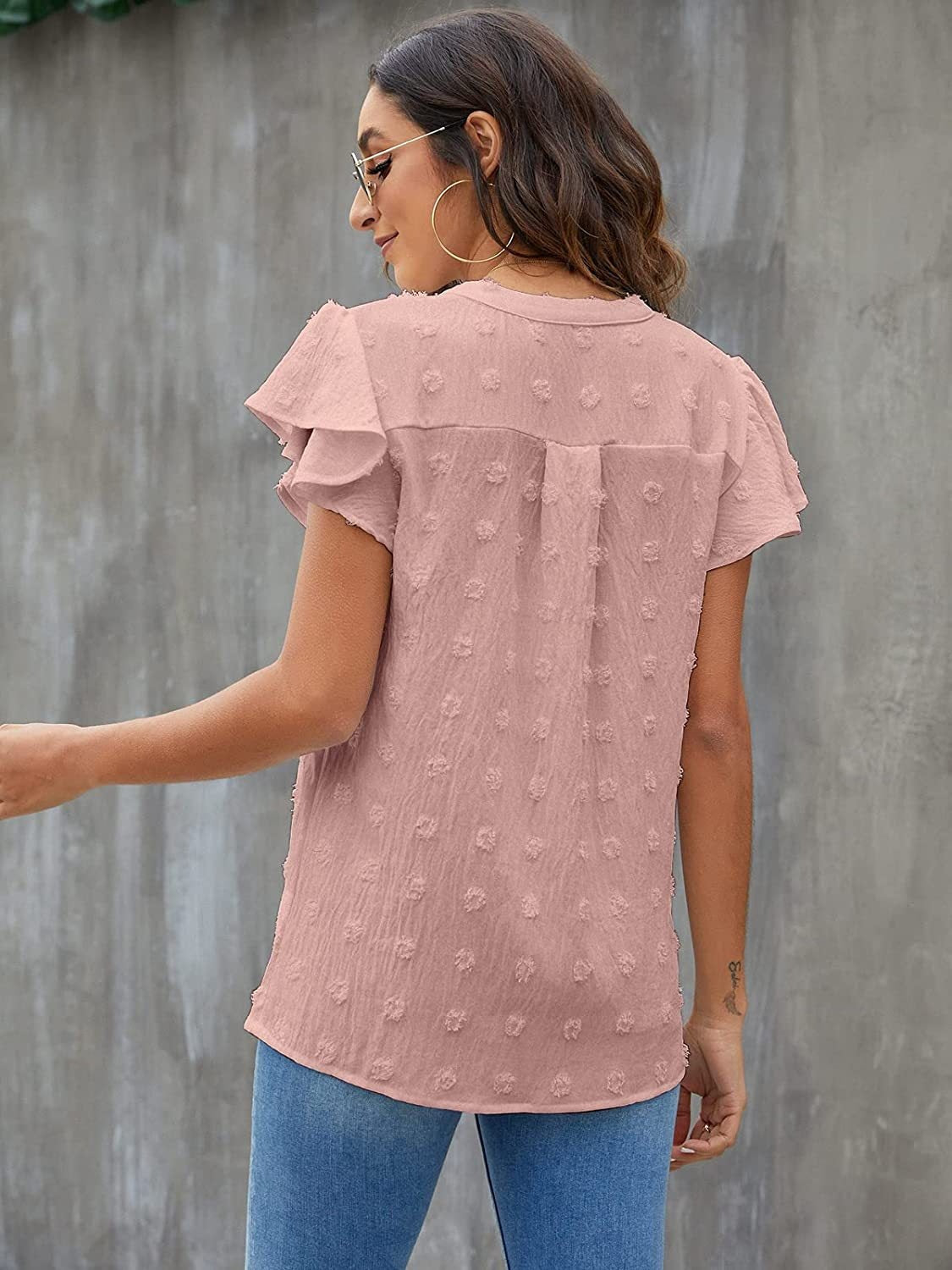 She Wears Glory™ — Anointed in Whispers Swiss Dot Blouse - She Wears Glory Beverly Hills