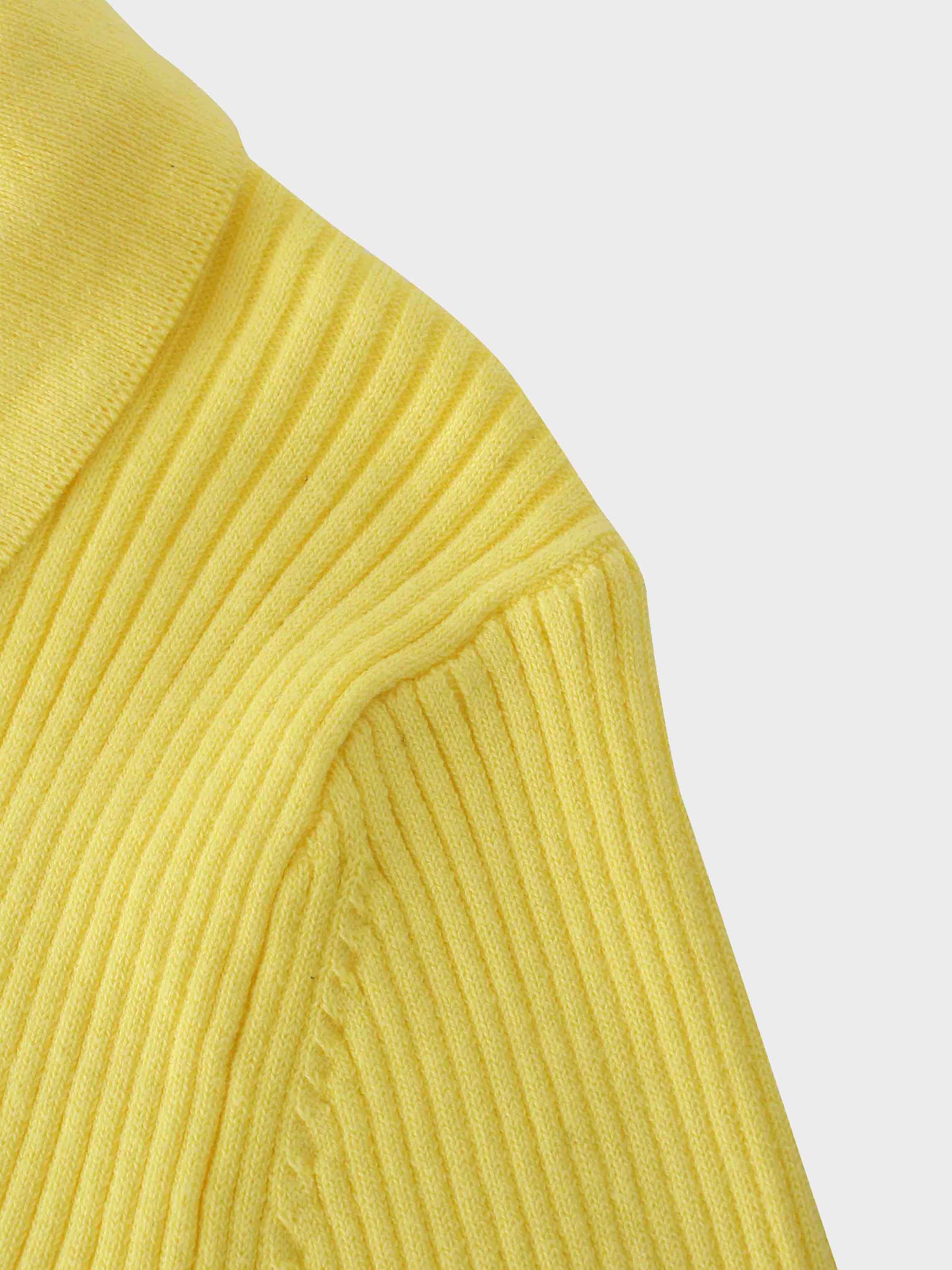 Center Design Sweater-Yellow-4