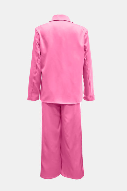 She Wears Glory “Running with Royalty” Two-Piece Power Stripe Set - She Wears Glory Beverly Hills