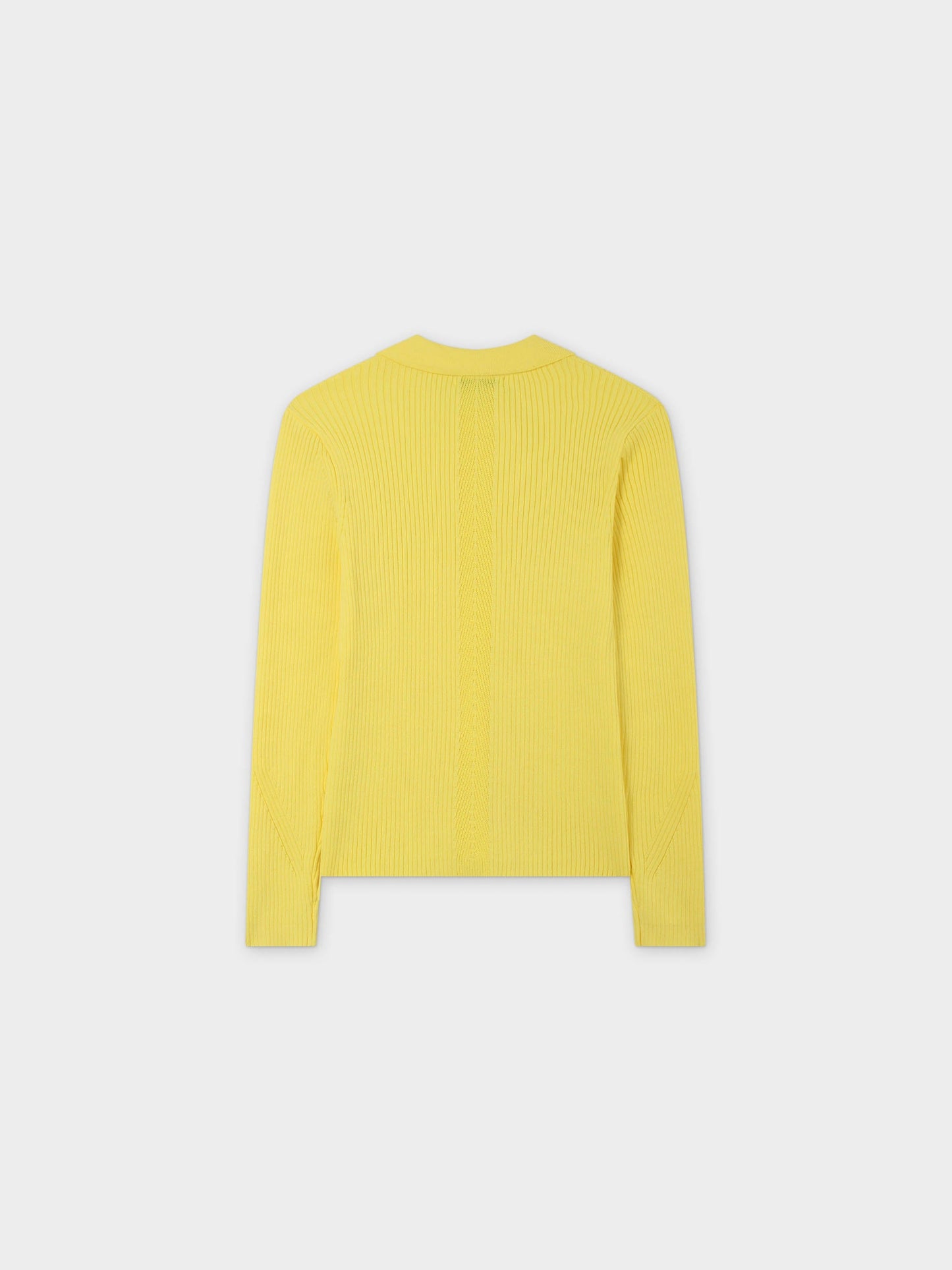 Center Design Sweater-Yellow-2