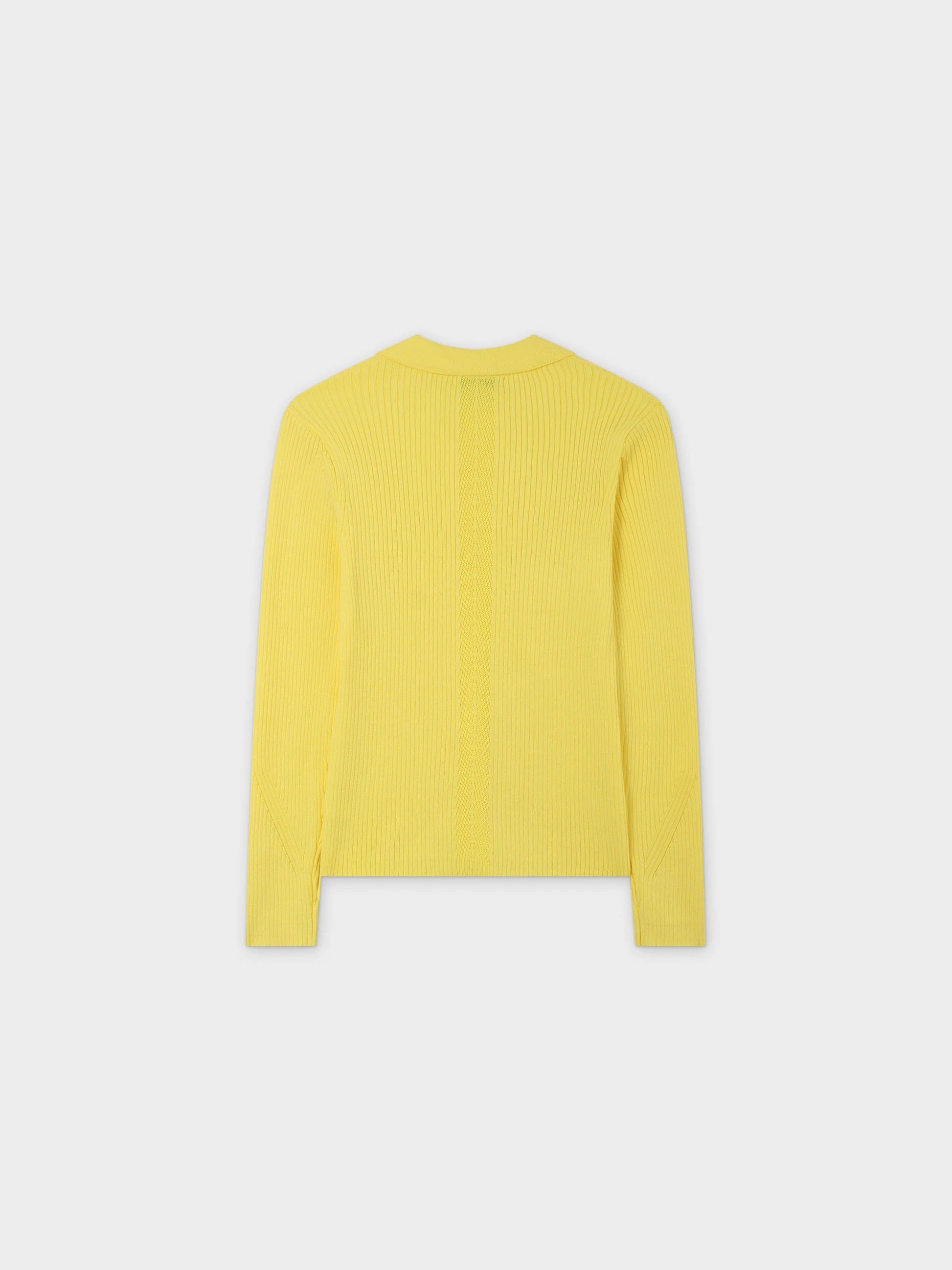 Center Design Sweater-Yellow-2