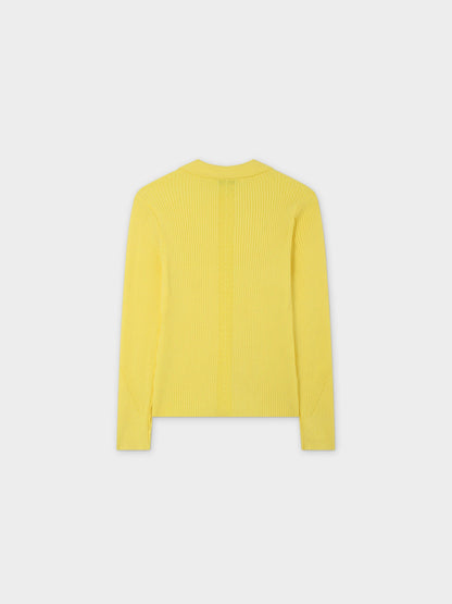 Center Design Sweater-Yellow-2