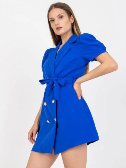 She Wears Glory “Governed by Grace” Tie-Waist Blazer Dress - She Wears Glory Beverly Hills