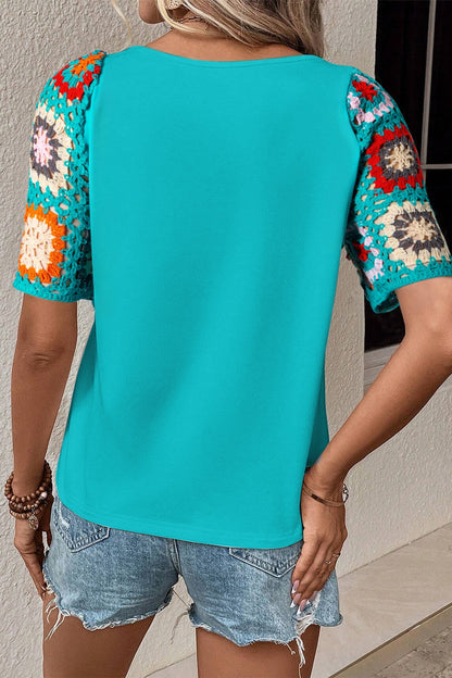 She Wears Glory™ — Set Apart in Simplicity Geometric Blouse - She Wears Glory Beverly Hills