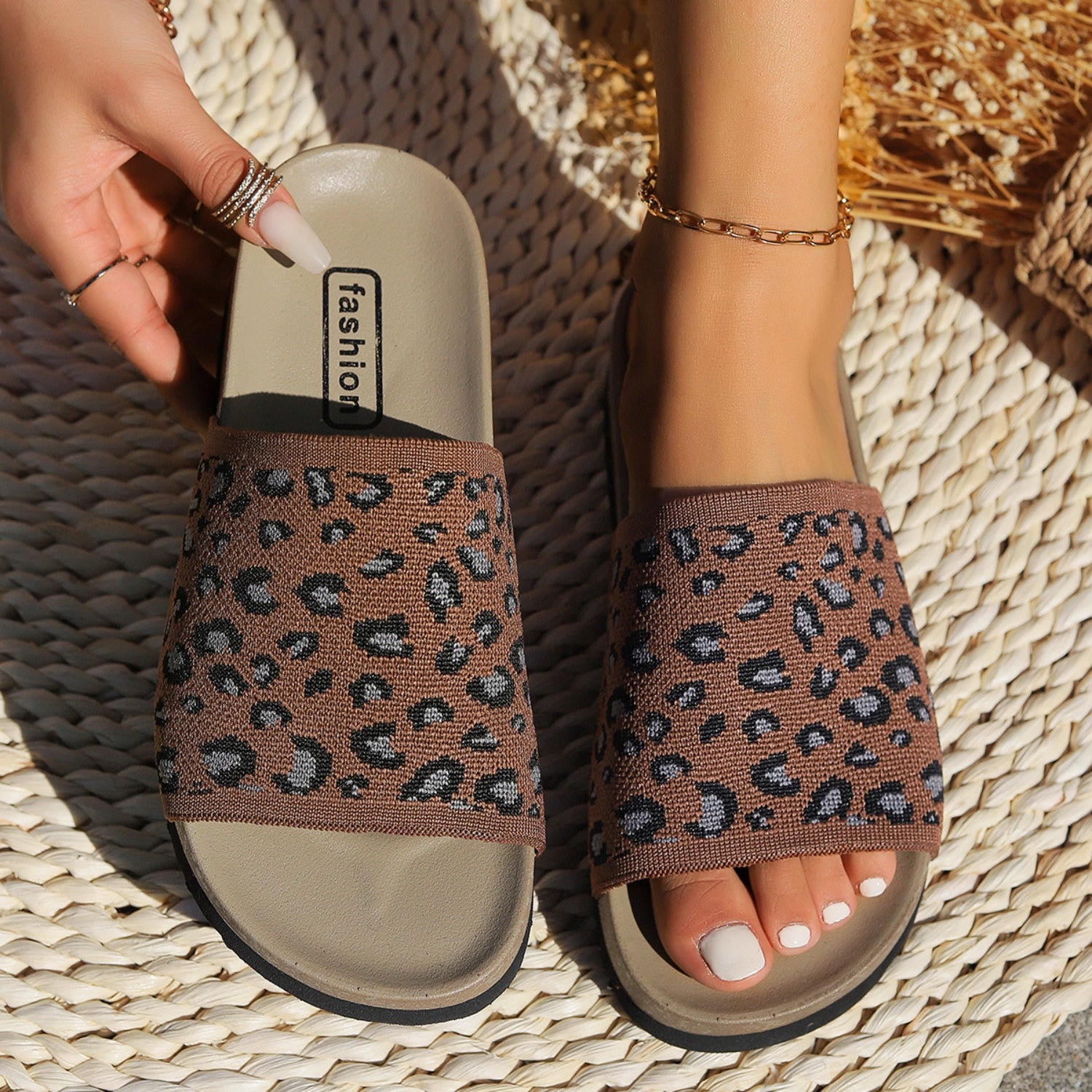 She Wears Glory™ — Bold Steps Leopard Sandals - She Wears Glory Beverly Hills