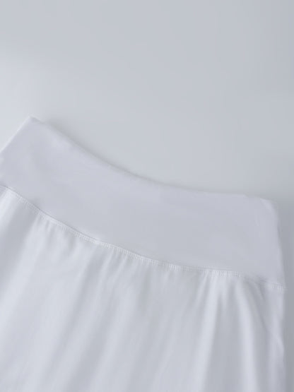 DOUBLE LAYER SKIRT-WHITE-2