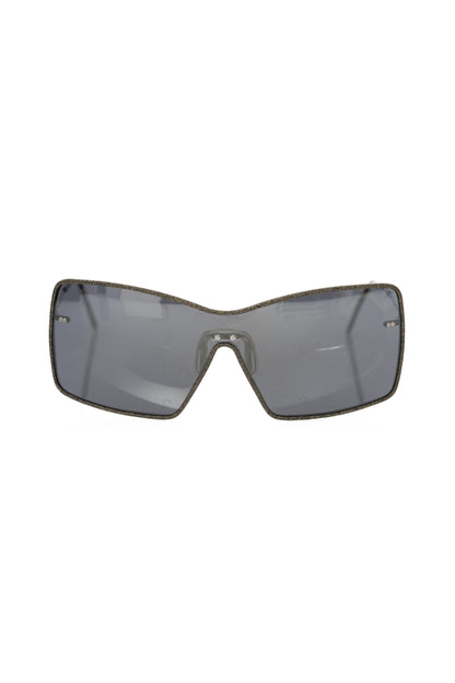 Frankie Morello Black Metallic Women's Sunglasses