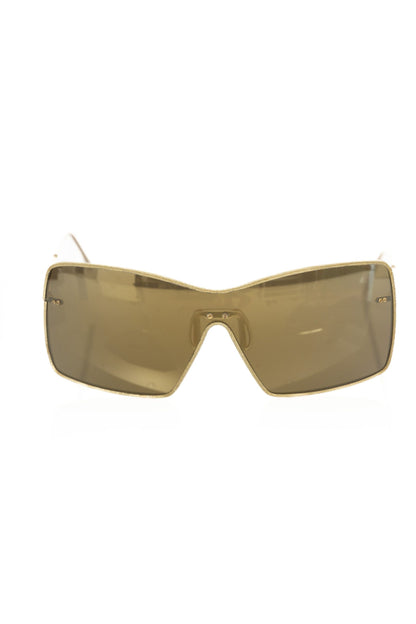 Frankie Morello Gold Metallic Women Sunglass