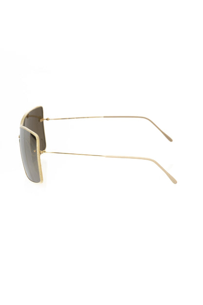 Frankie Morello Gold Metallic Women Sunglass