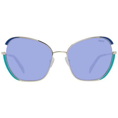 Emilio Pucci Gold Women Sunglass