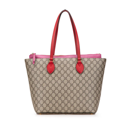 Gucci Medium GG Supreme Linea A Zip Tote