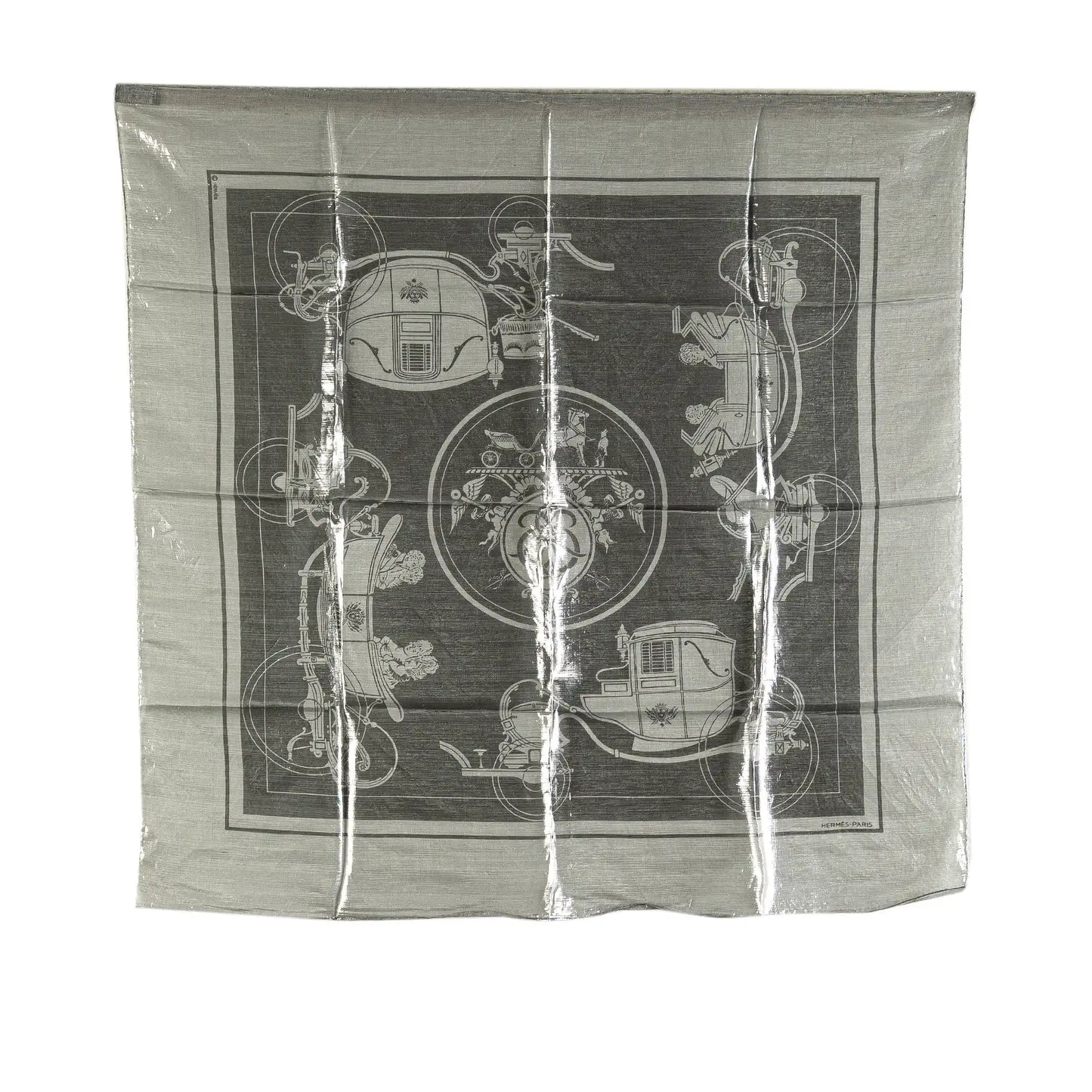 Hermès Ex Libris Glam Silk Scarf