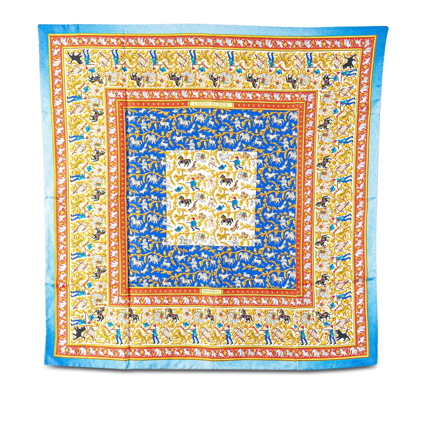Hermès Chasse en Inde Silk Scarf